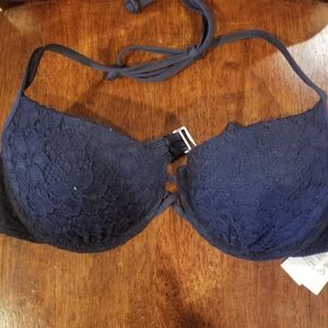 Abercrombie and Fitch dark blue bikini top size M